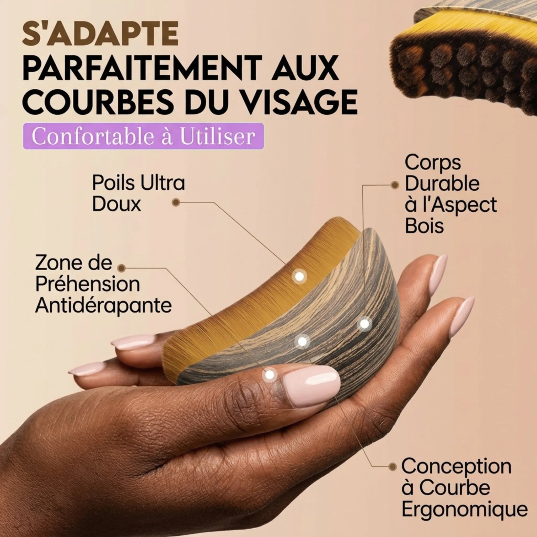 Brosse de Massage Lymphatique Visage — Sculpteur V-Shape Élite ✨（Achetez 1 + 1 GRATUIT）