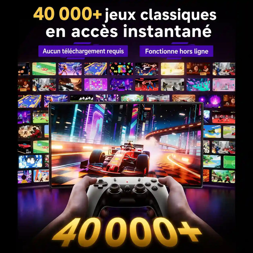 Nouveauté 2026 - Console Rétro HDMI 128Go | 40 000+ Jeux & 2 Manettes | Stock à Dakar | Paiement à la livraison