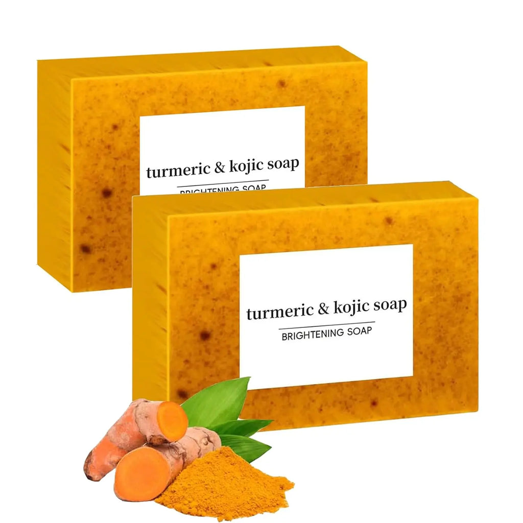 Savon Naturel au Curcuma & Kojic — Pour un Teint Lumineux et Sans Imperfections（Achetez 1 + 1 GRATUIT）