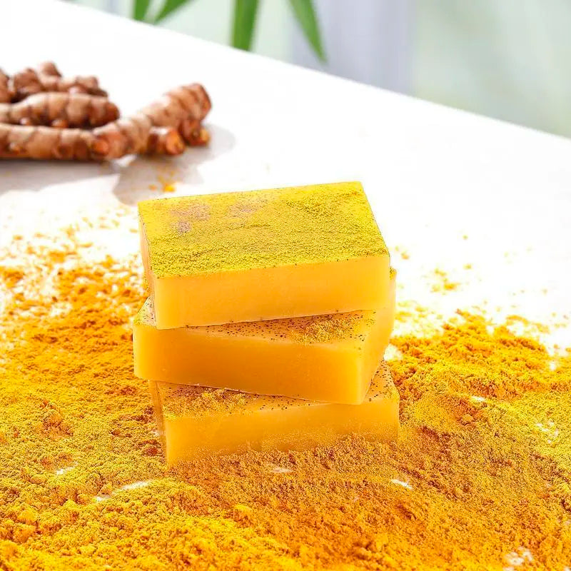 Savon Naturel au Curcuma & Kojic — Pour un Teint Lumineux et Sans Imperfections（Achetez 1 + 1 GRATUIT）