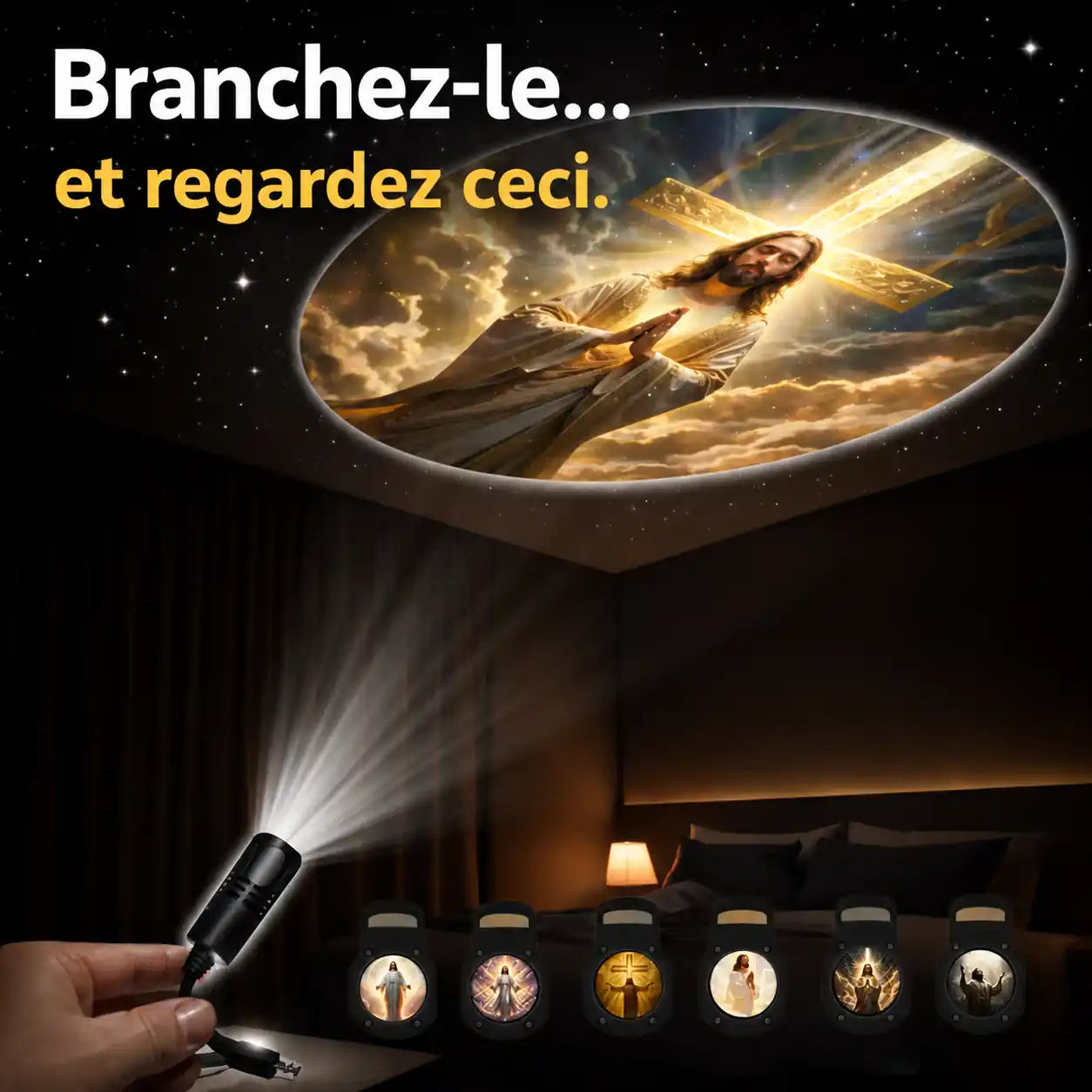 FaithBeam – La Lumière qui Rapproche de Dieu – 12 Images Sacrées (Marie & Jésus)