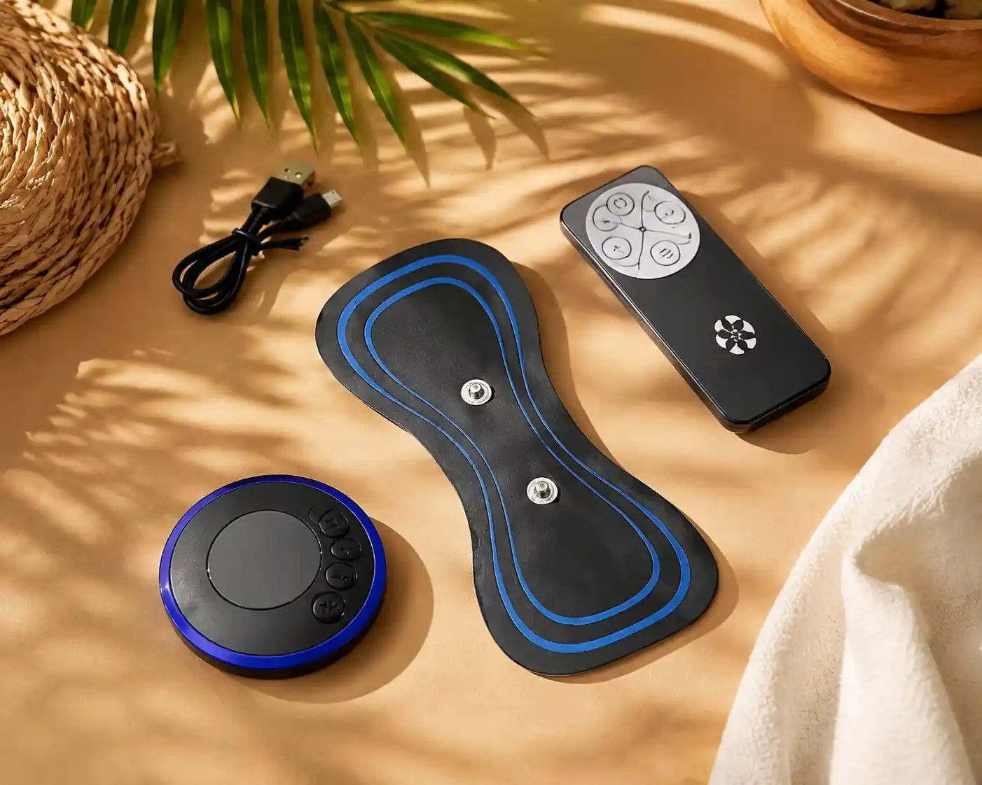 Patch Massage Intelligent EMS - 8 Modes 19 Intensites avec Telecommande